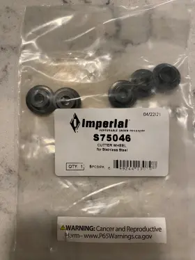 S75046 Imperial 5 Pack Stride Tool Tube Cutter Wheels For Stainless 274fb 321fb