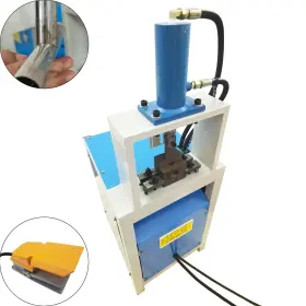 056656ing Intbuying 220v Hydraulic Pipe Arc Half Hole/full Hole Punching Machine With Foot Switch