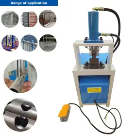 Int-056656 Intbuying 220v 1ph Hydraulic 25mm Pipe Tube Arc Half Hole/full Hole Punching Machine 2.2kw