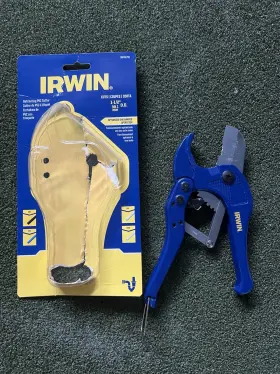 Irht81741 Irwin 1137540 Ratcheting Pvc Cutter Cuts Up To 1-1/2 Inch Pipe Model#