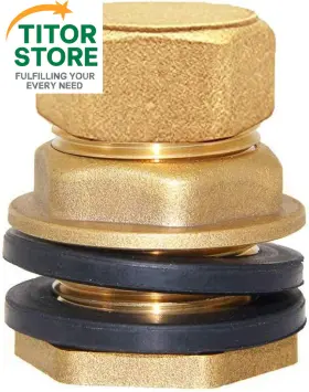6zm-fer-70050 Joywayus Brass Male Bulkhead Kit Include 3/8 Inch 1/2male X 3/8female-1pcs