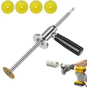 1013 Justhere Inside Pipe Cutter For Pvc With Handle And 4 Diamond Grit