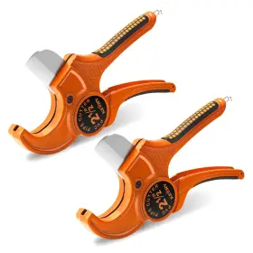 Kerry 747165272629 Pvc Pipe Cutter Up To 2-1/2 Inch Ratcheting Heavy-duty Pex Poly Pe Plastic Hoses