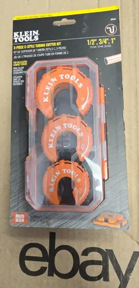 50048 Klein Tools 3 -pc C- Style Copper Tubing Cutter Kit Same Day Shipping