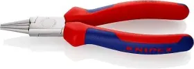 Knipex 843221004217 22 05 160 Round Nose Pliers 6 3 Inch With Soft Handle Chrome Plated