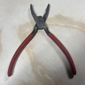 Knipex 915-16 Glass Nibbling Pliers Red Vinyl Grips Made In Germany