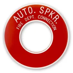 Kco-autospkr-04 Knupp Co. Auto Spkr Fdc Sign Outdoor - Round Id Plate 4in Pipe Exposed Automatic Sprink