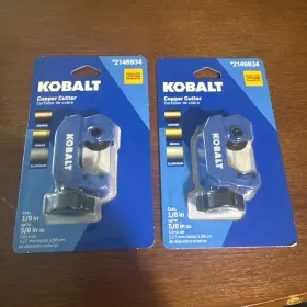 2146934 Kobalt Lot Of 2 Brand New Copper Tubing Cutter Cuts 1/8 Inch - 5/8 Od
