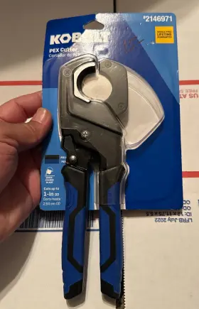 2146971 Kobalt Pex Cutter Cuts Up To 1 Inc For Rubber And Plastic Tubing - New