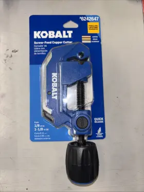 6242647 Kobalt Screw-feed Copper Cutter 1/8-1 -1/8 Inch