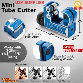 Lsr Loreso 313091277283 Mini Tubing Cutter Tool 3-28mm Pipe For Brass Aluminum Steel Copper Pipes