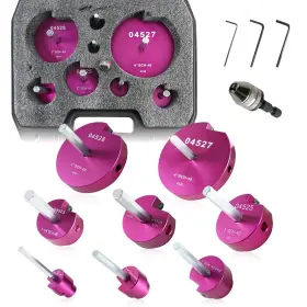 Lumi-to019-8 Lumlazni Pvc Pipe Reamer Kit 8 Pcs 3/4 Inch 1/2 1 1-1/4 1-1/2 2 3 4 For Sch