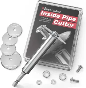 Me-878 Mellbree Inside Pipe Cutter 1/4 Inch Hex Shank Pvc Plumbing Internal Plastic P