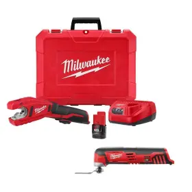 2471-21-2426-20 Milwaukee Plumbing Tools 12-v Lithium-ion Cordless Copper Tubing Cutter Kit