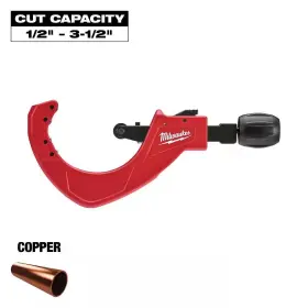 Milwaukee 313026671643 3-1/2 Inch Quick Adjust Copper Tubing Cutter