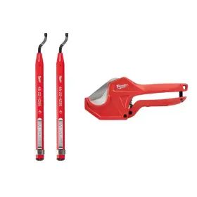 Milwaukee 313027616629 Pipe Deburring Reaming Pen Set With 1-5/8 Inch Ratcheting Cutter Milwaukee 313027616629 Pipe Deburring Reaming Pen Set With 1-5/8 Inch Ratcheting Cutter