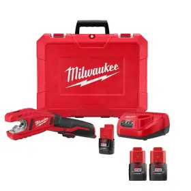 Milwaukee 313031045026 M12 12v Lithium-ion Cordless Copper Tubing Cutter Kit With 1.5 Ah Battery Pa