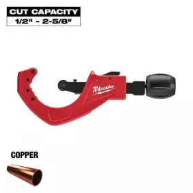 Milwaukee 313031083004 2-1/2 Inch Quick Adjust Copper Tubing Cutter Milwaukee 313031083004 2-1/2 Inch Quick Adjust Copper Tubing Cutter