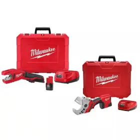 Milwaukee 313044334308 M12 12v Lithium-ion Cordless Copper Tubing Cutter Kit With Pvc Shear