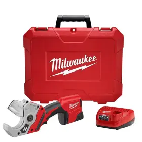 Milwaukee 313045995928 Cordless Compact Pvc Shear Kit Lithium Ion 12 Volt Power Tool Pipe Cutter Case