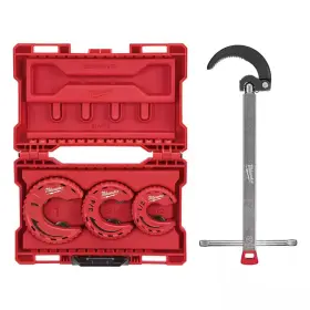 Milwaukee 313108066008 Close Quarters Tubing Cutter Set With 2.5 Inch Basin Wrench 4-piece