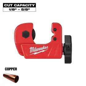 Milwaukee 445023296284 1/2 Inch Mini Copper Tubing Cutter Milwaukee 445023296284 1/2 Inch Mini Copper Tubing Cutter