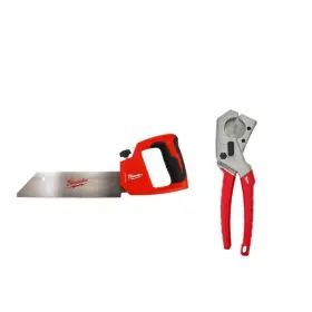 48-22-0212-48-22-4204 Milwaukee 12 Inch Pvc And Abs Pipe Saw With 1 Pex Tubing Cutter 2-piece