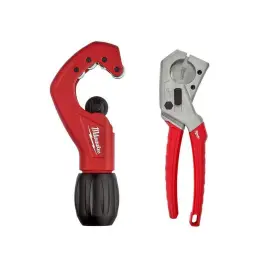 48-22-4204-48-22-4259 Milwaukee Pipe Tube Cutters 1 Inch Pex Tubing With Constant Swing Copper 2-pc