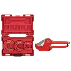 48-22-4263-48-22-4215 Milwaukee Close Quarters Copper Tubing Cutter Set 3-piece With 2-3/8 Inch Pvc