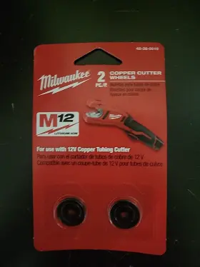 48-38-0010 Milwaukee Copper Tubing Cutter Wheel - Black 2 Pack