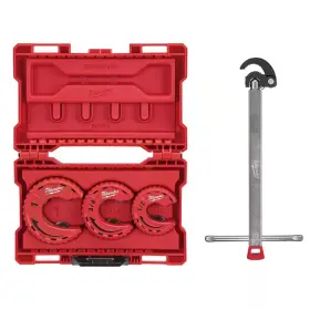 Milwaukee 744759870667 Close Quarters Tubing Cutter Set With 1.25 Inch Basin Wrench 4-piece