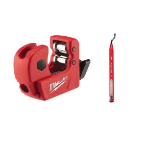 Milwaukee 888234576993 1/2 Inch Mini Copper Tubing Cutter With Reaming Pen Mil 2-piece Milwaukee 888234576993 1/2 Inch Mini Copper Tubing Cutter With Reaming Pen Mil 2-piece