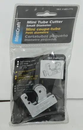 682-1771 Mintcraft 6821771 Mini Tube Cutter Suj2 Cutting Wheel Zinc Body