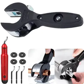 Musibo 799646439236 Ratcheting Tubing Cutter 2 In 1-360 Quarters Tube Compact With Debur