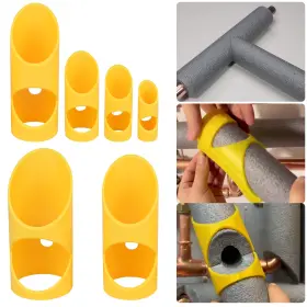 Nsioutlet 616361651654 6x Foam Pipe Cutting Guide Tool Set 15-53mm Insulation Tube Hvac Plumbing Cutter