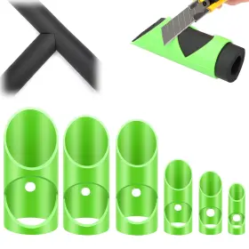 Nsioutlet 655887833328 6pcs Pipe Insulation Cutter Guide Set 15mm-53mm Foam Rubber Tube Cutting Tool