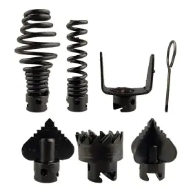 Nuksnpm 751501823574 Pipe Dredge Cutter Head Set 7pcs 16mm Manganese Steel Cleaning Dredging