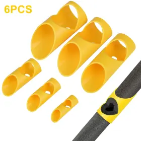 Partsdomauction 616361651661 6pcs Pipe Insulation Cutting Guide Molded Foam Cutter Tool 15-53mm Fixture