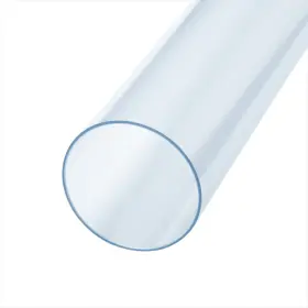 70176v Powertec Clear Pvc Pipe 2-1/2 Inch X 36 Long 1pk Rigid Plastic Tubing Round Tube