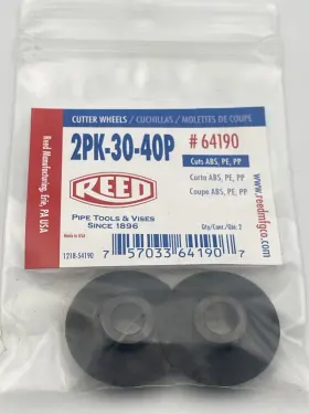 2pk-30-40p Reed Manufacturing 64190 Cutter Wheels For Tubing Cutters Abs Pe Pp 2 Ct #64190 New