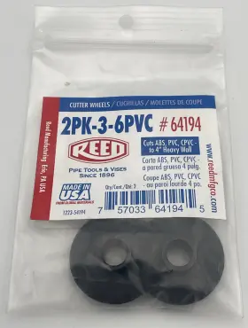 2pk-3-6pvc Reed Manufacturing 64194 Cutter Wheels For Tubing Cutters 2 Count #64194 New