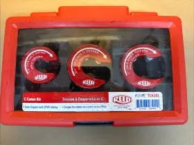 Tck3sl Reed Manufacturing Mfg C Tube Cutter 3 Piece Kit 1/2 3/4 And 1 Inch Copper 03402