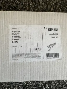 Rehau 11315581001 Rautool 63 K Ratchet Pipe Cutter Shears Max 2-1/2 In 63mm