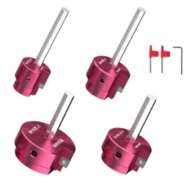 Pprk4-0.75-vine2 Reshark 4 Pcs Pvc Pipe Reamer Kit With 3/4 Inch 1 1-1/2 2 Head Alum