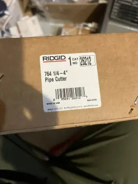 26212 Ridgid Pipe Cutter 764 1/4-4 Inch