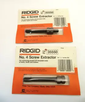 35550 Ridgid 2 #35550 #4 Screw Extractor For 7/16 Broken-off Bolts Studs And Screws