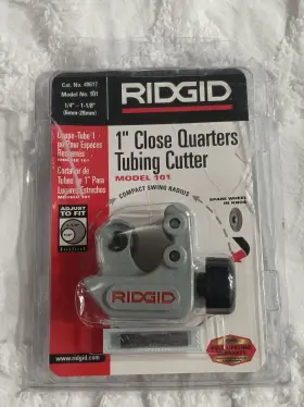 Ridgid 445045184101 Close Quarters Copper Brass And Plastic Tubing Cutter Multi-use Tool