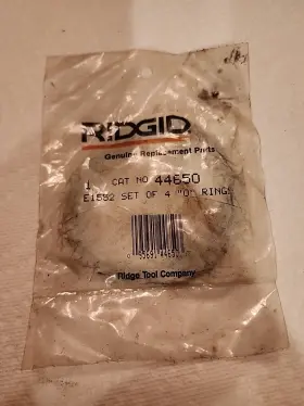 44650 Ridgid Pack Or Set Of 4 O Rings New Surplus