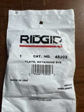 45202 Ridgid Plate Retaining 916 Oem