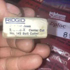 E-2058 Ridgid 51345 New No. Replacement Pipe Bolt Cutter Jaw Set